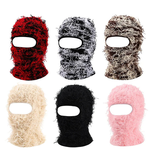 Arctic Camo Knit Balaclava